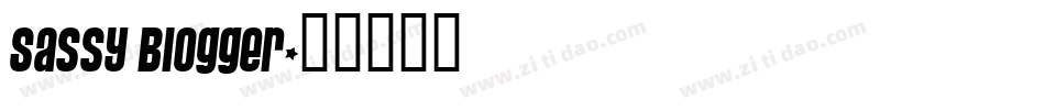 Sassy Blogger字体转换